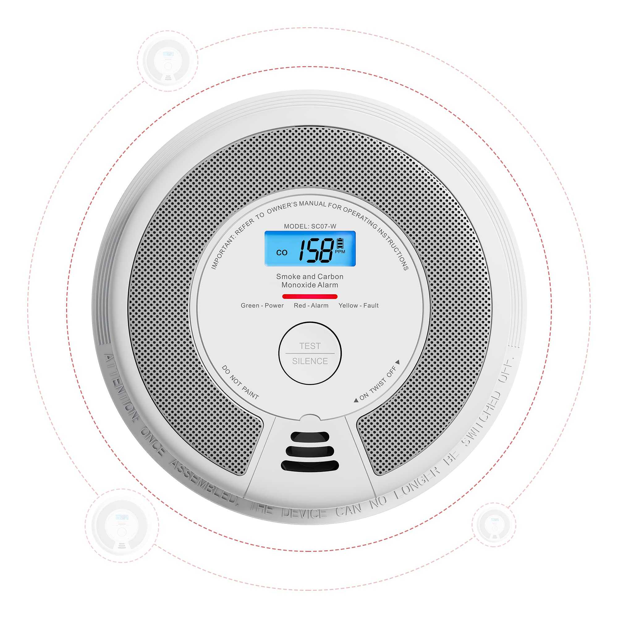 X-Sense SC07-W Drahtlose Verbundene Kombinierte Rauch- und Kohlenmonoxid-Melder - Maximale Sicherheit und Konnektivität für Ihr Zuhause Mesch Shop X-Sense SC07-W Drahtlose Verbundene Kombinierte Rauch- und Kohlenmonoxid-Melder - Maximale Sicherheit und Konnektivität für Ihr Zuhause Mesch Shop
